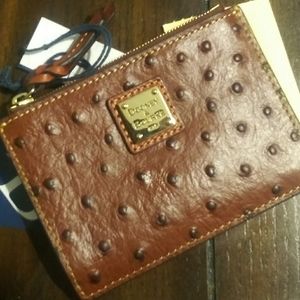 "Dooney & Bourke" Ostrich Card/Coin Case